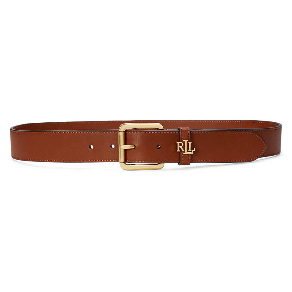 Lauren Ralph Lauren Logo-Keeper Leather Belt